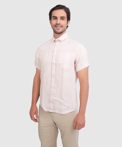 Linen Shirt – Light Pink