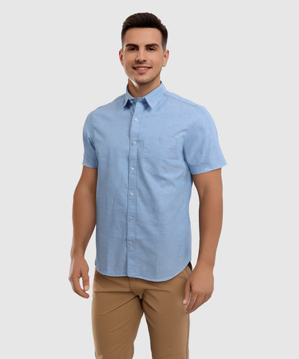 Cotton Shirt – Light Blue