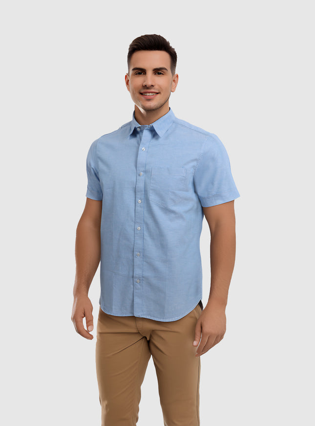 Cotton Shirt – Light Blue