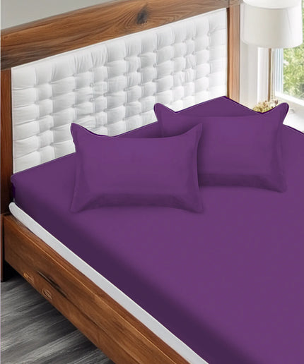 Purple bedsheet with Pillow case