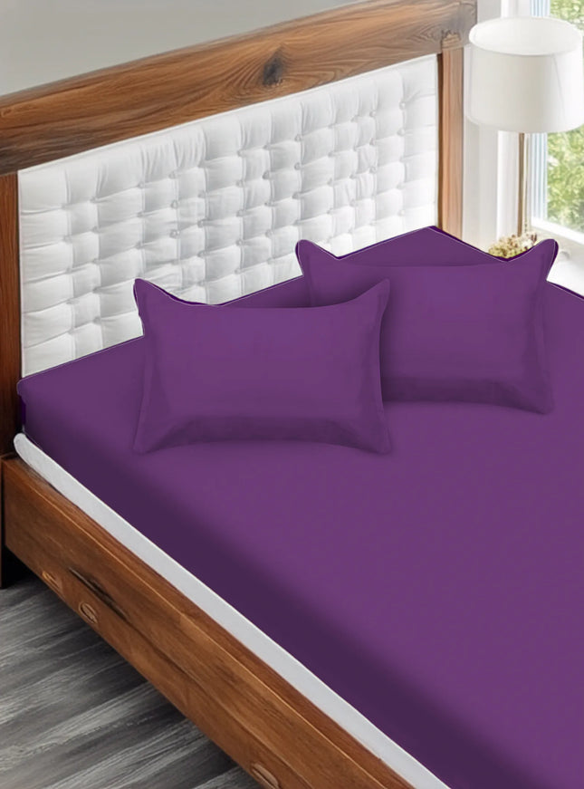 Purple bedsheet with Pillow case