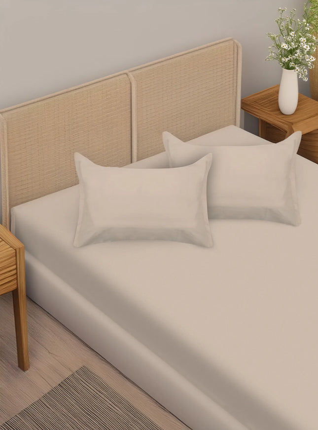 Cream Bedsheet with pillow case