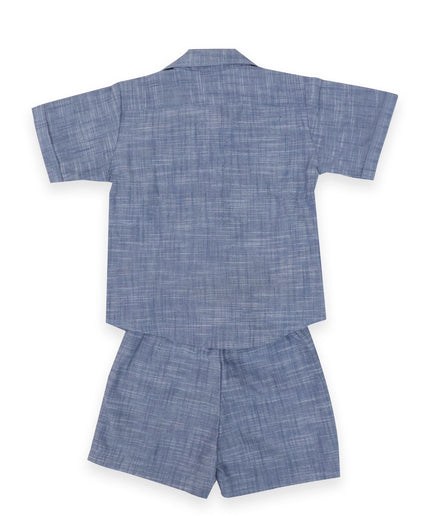 Boys Blue Shirt and Short set