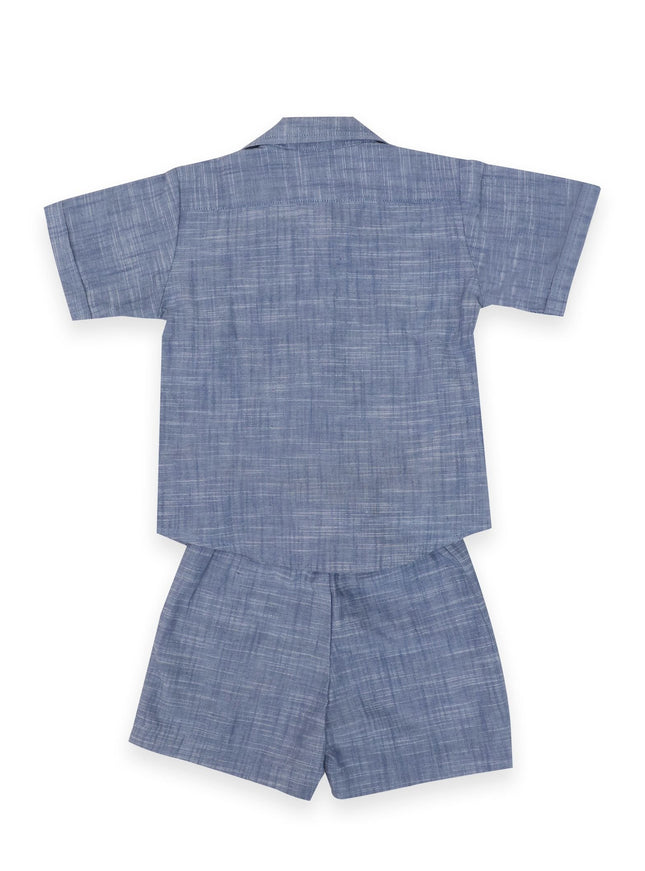 Boys Blue Shirt and Short set