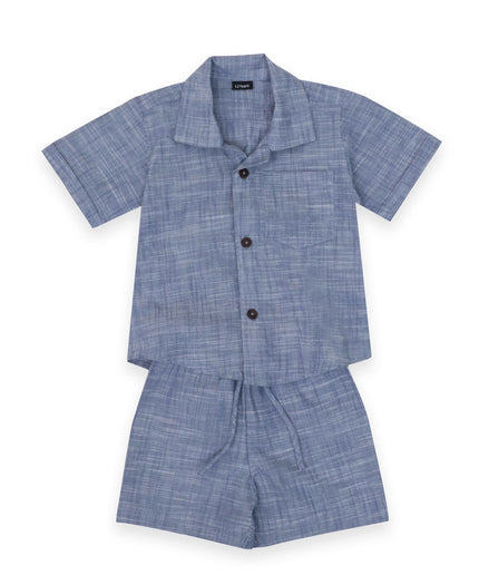 Boys Blue Shirt and Short set