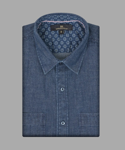 Cotton Shirt – Denim Grey