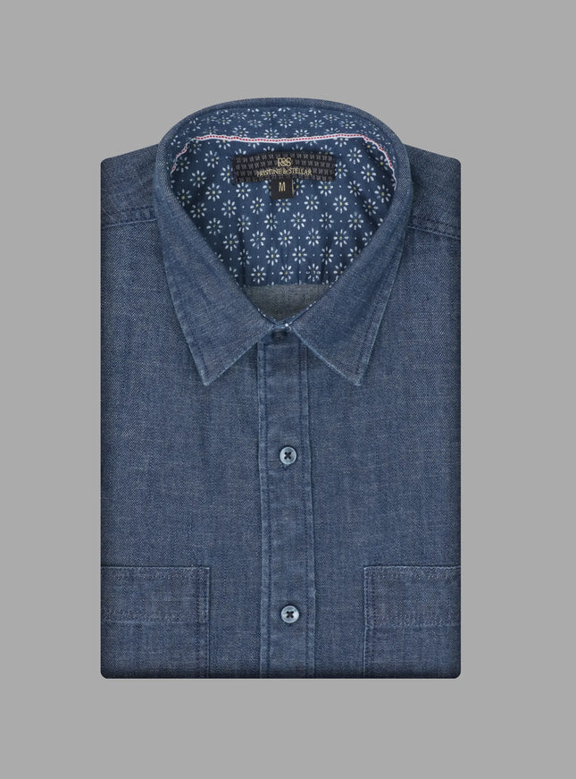 Cotton Shirt – Denim Grey