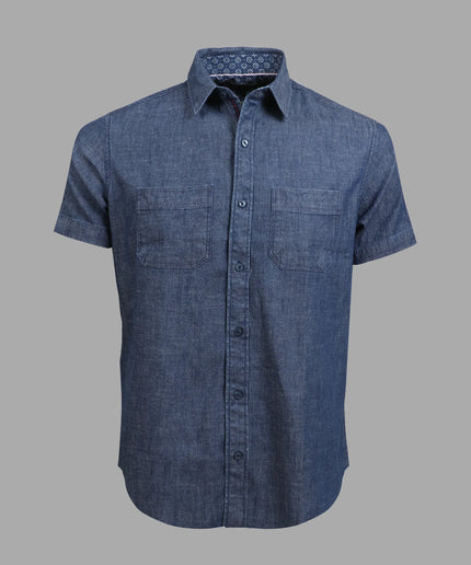 Cotton Shirt – Denim Grey