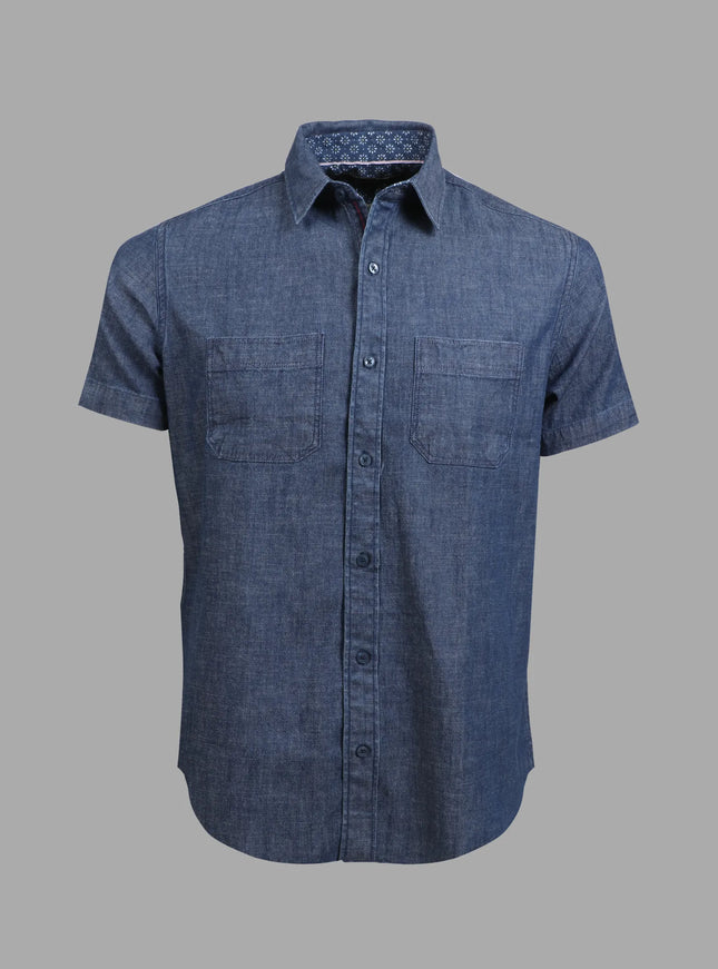 Cotton Shirt – Denim Grey