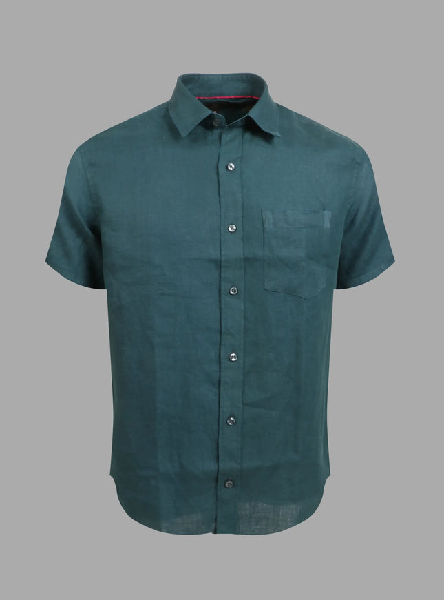 Linen Shirt – Dark Green