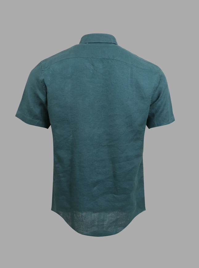 Linen Shirt – Dark Green