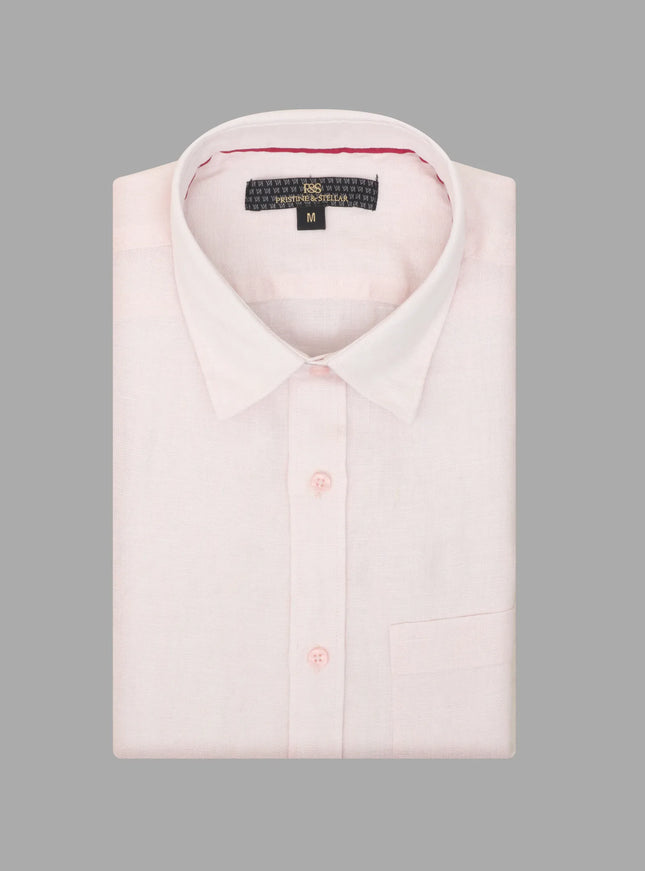 Linen Shirt – Light Pink