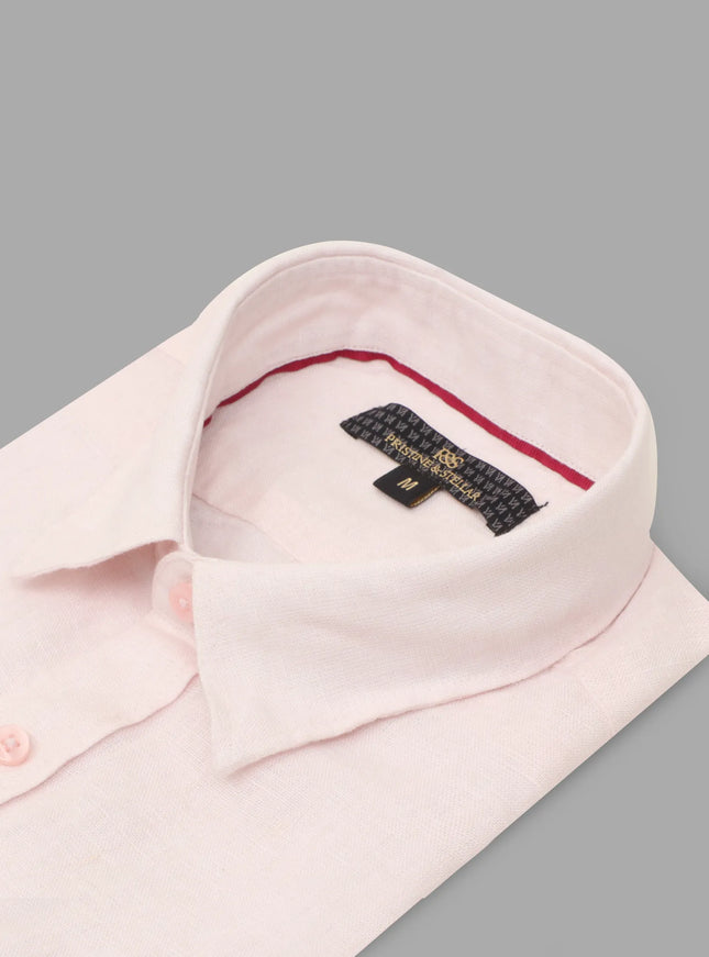 Linen Shirt – Light Pink