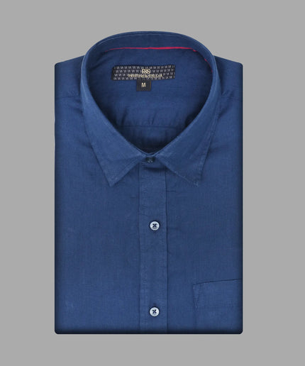 Linen Shirt – Navy Blue