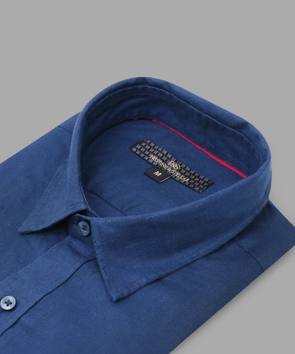 Linen Shirt – Navy Blue