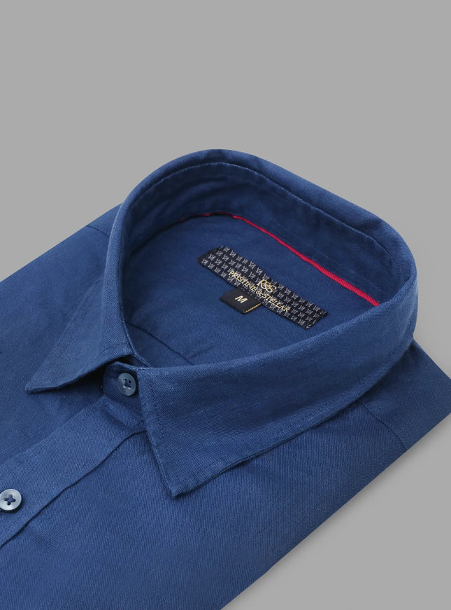 Linen Shirt – Navy Blue