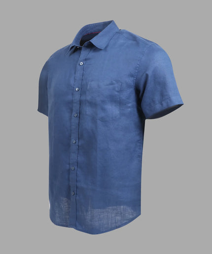 Linen Shirt – Navy Blue