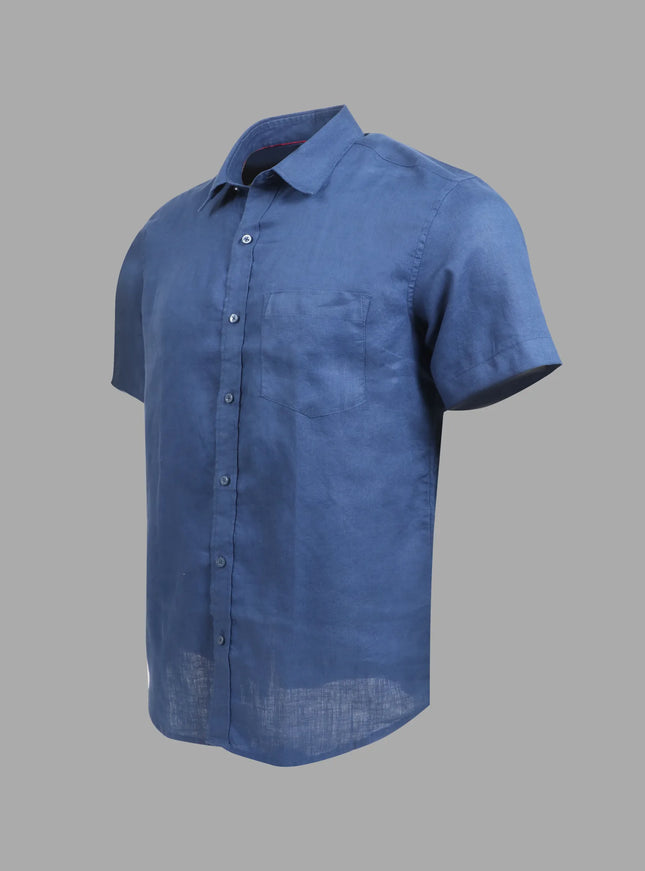 Linen Shirt – Navy Blue