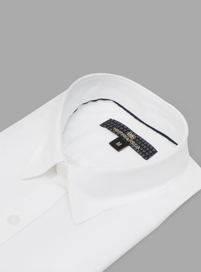 Cotton Shirt – White – half sleeve