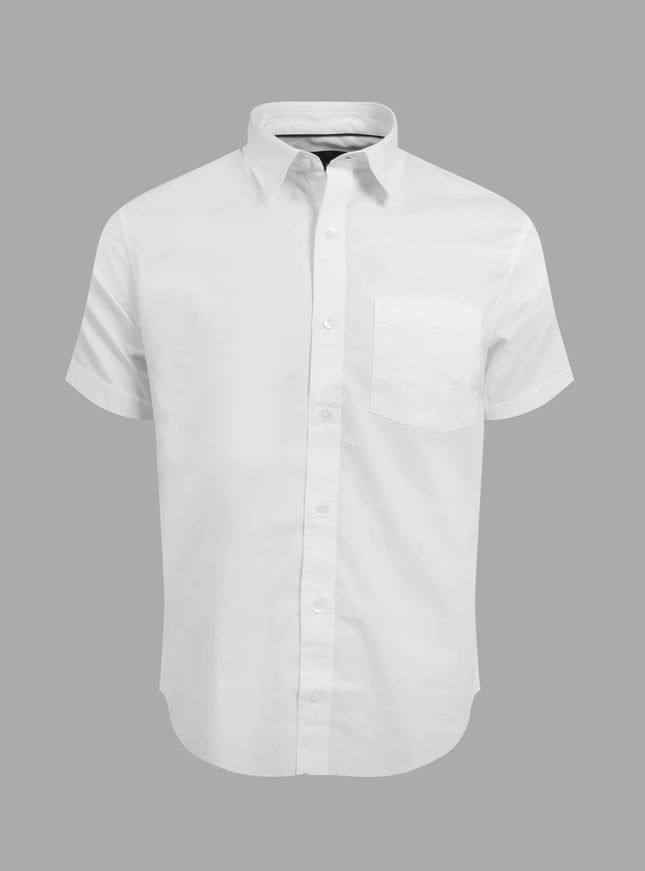 Cotton Shirt – White – half sleeve