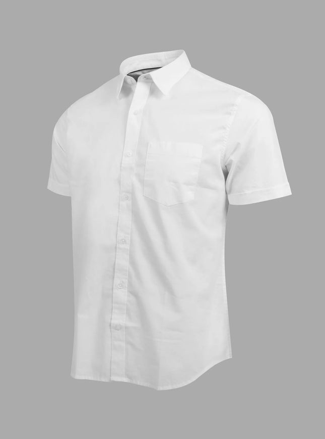 Cotton Shirt – White – half sleeve