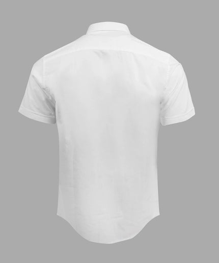 Cotton Shirt – White – half sleeve